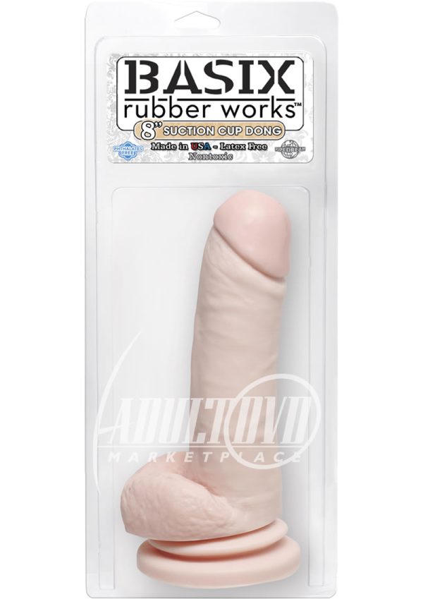 Basix Rubber Works 8" Suction Cup dong-light