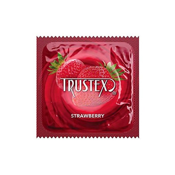 Trustex Flavored Lubricated Condoms/STRAEBERRY